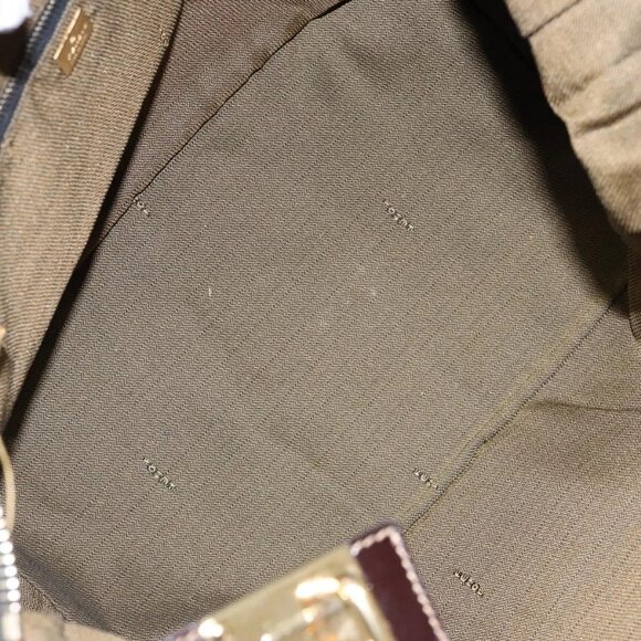 FENDI Zucca Canvas Vanity Pouch Black Brown Auth 139093 - Picture 13 of 16